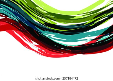 Watercolor stripes pattern : vector eps.10