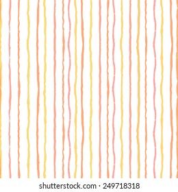 Watercolor stripes seamless pattern