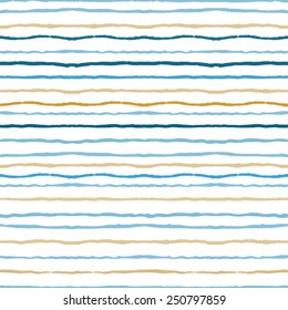 Watercolor stripes seamless pattern