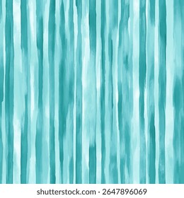 Aquarel strepen in zachte aqua en turquoise, grunge lijnen ikat patroon, ikat naadloze patroon, Vector illustratie achtergrond voor het afdrukken van het papier.