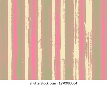 Watercolor strips seamless vector background. Old style background for poster, banner, card. Torn paper effect ethnic design. Striped tablecloth textile print.