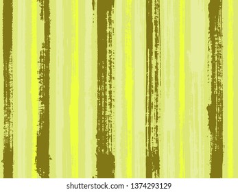 Watercolor strips seamless vector background. Contemporary art graffiti drawing swatch. Striped tablecloth textile print. Parellel gouache vertical lines seamless backdrop.