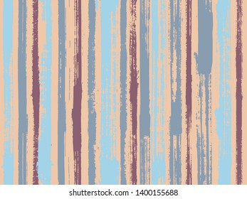 Watercolor strips seamless vector background. Freehand tracery watercolour lines vector pattern. Colorful wrapping paper packaging design. Striped tablecloth textile print.