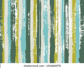 Watercolor strips seamless vector background. Old style background for poster, banner, card. Striped tablecloth textile print. Acrylic paint texture swatch repeating design.