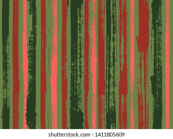 Watercolor strips seamless vector background. Paintbrush artistic lines fabric seamless print. Acrylic paint texture swatch repeating design. Striped tablecloth textile print.