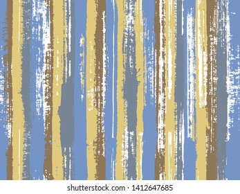 Watercolor strips seamless vector background. Cute wall decor ornament sample. Freehand tracery watercolour lines vector pattern. Striped tablecloth textile print.
