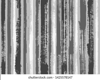 Watercolor strips seamless vector background. Striped tablecloth textile print. Paintbrush artistic lines fabric seamless print. Distress texture ornament sample swatch.