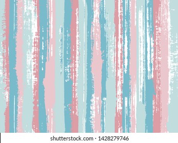 Watercolor strips seamless vector background. Decorative bright plaid ornament swatch. Vivid vertical lines stains vector graphics. Striped tablecloth textile print.