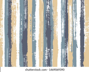 Watercolor strips seamless vector background. Decorative bright plaid ornament swatch. Striped tablecloth textile print. Vivid vertical lines stains vector graphics.