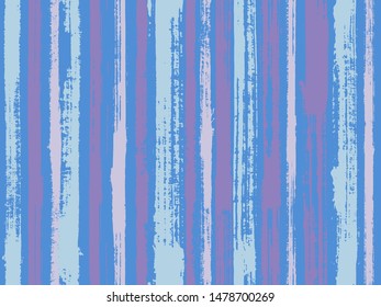 Watercolor strips seamless vector background. Sloopy gouache vertical lines vector pattern. Decorative bright plaid ornament swatch. Striped tablecloth textile print.