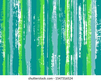 Watercolor strips seamless vector background. Striped tablecloth textile print. Brush stroke lines messy backdrop print pattern. Multicolor ethnic sample swatch design.