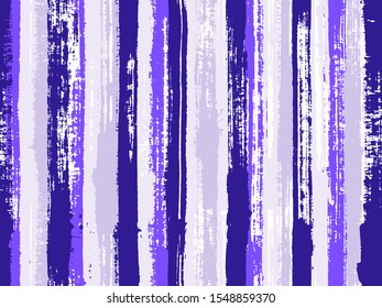 Watercolor strips seamless vector background. Striped tablecloth textile print. Vivid vertical lines stains vector graphics. Torn paper effect ethnic design.