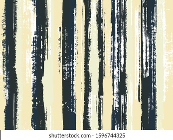 Watercolor strips seamless vector background. Colorful wrapping paper packaging design. Striped tablecloth textile print. Old style background for poster, banner, card.