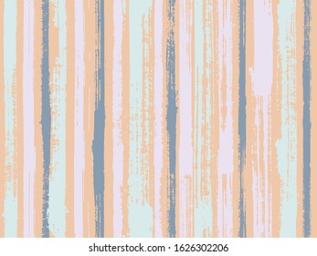 Watercolor strips seamless vector background. Striped tablecloth textile print. Old style material graphic background. Colorful wrapping paper packaging design.