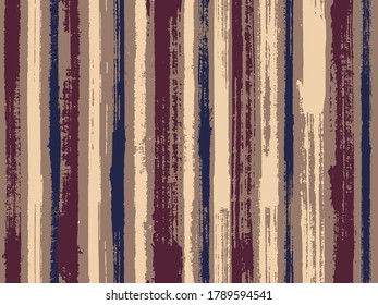 La acuarela tira el fondo vectorial sin fisuras. Garabatos de tinta poco gruesa textura simple e interminable. Impresión textil con manteles a rayas. Estiloso estilo de la moda de la tela sin fisuras.