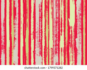 Aquarellstreifen nahtlose Vektorhintergrund. Paintbrush-künstlerische Linien Gewebe nahtlose Druck. Stoffdruck mit Streifen. Zeitgenössische Kunst Graffiti Malerei Armbanduhr.