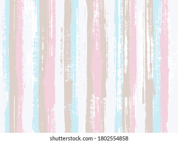 La acuarela tira el fondo vectorial sin fisuras. Pincel de líneas artísticas tejido de impresión sin fisuras. Garabatos de tinta poco gruesa textura simple e interminable. Impresión textil con manteles a rayas.