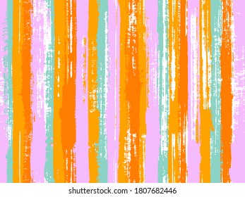 La acuarela tira el fondo vectorial sin fisuras. Muestra de ornamento de textura de socorro. Fondo gráfico del material de estilo antiguo. Impresión textil con manteles a rayas.