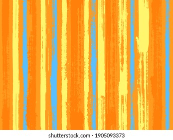 Watercolor strips seamless vector background. Stylish clothing fashion seamless fabric print. Striped tablecloth textile print. Multicolor ethnic sample swatch design.