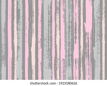 Watercolor strips seamless vector background. Old style material graphic background. Distress texture ornament sample swatch. Striped tablecloth textile print.