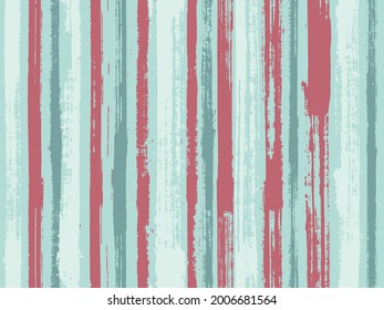 Watercolor strips seamless vector background. Hatch ink lines fabric seamless pattern print. Striped tablecloth textile print. Decorative bright plaid ornament swatch.
