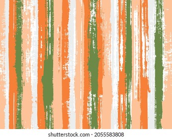 Watercolor strips seamless vector background. Stylish clothing fashion seamless fabric print. Striped tablecloth textile print. Torn paper effect ethnic design.