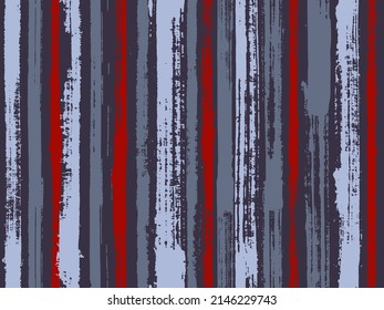 Watercolor strips seamless vector background. Striped tablecloth textile print. Old style material graphic background. Decorative bright plaid ornament swatch.