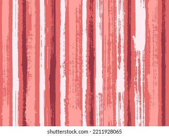 Watercolor Strips Seamless Vector Background. Contemporary Art Graffiti Drawing Swatch. Vivid Vertical Lines Stains Vector Graphics. Striped Tablecloth Textile Print.