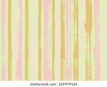 La acuarela tira el fondo vectorial sin fisuras. Efecto de papel roto diseño étnico. Impresión textil con manteles a rayas. Patrón vectorial de líneas verticales de gouache esloposo.