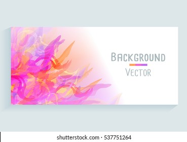 Watercolor Strokes Business Card  - Vector Illustration