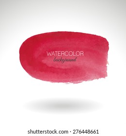 Watercolor strokes and texture. Vector design.