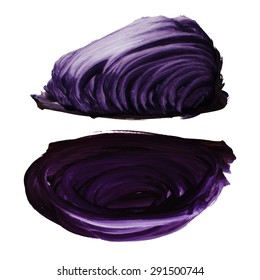 Watercolor strokes and texture. Vector design.