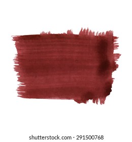 Watercolor strokes and texture. Vector design.