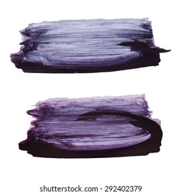 Watercolor strokes and texture. Vector design.