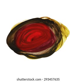 Watercolor strokes and texture. Vector design.