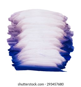 Watercolor strokes and texture. Vector design.