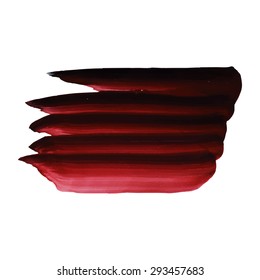 Watercolor strokes and texture. Vector design.