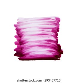 Watercolor strokes and texture. Vector design.