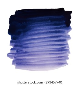 Watercolor strokes and texture. Vector design.