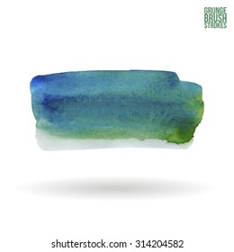 Watercolor strokes and texture. Vector design.