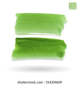Watercolor strokes and texture. Vector design.