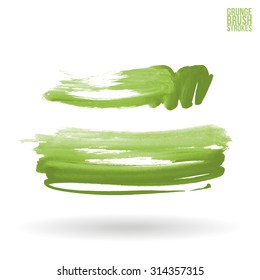 Watercolor strokes and texture. Vector design.