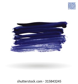 Watercolor strokes and texture. Vector design.