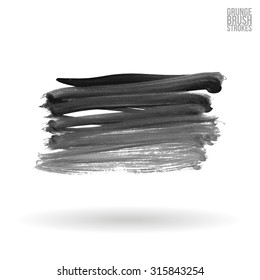 Watercolor strokes and texture. Vector design.