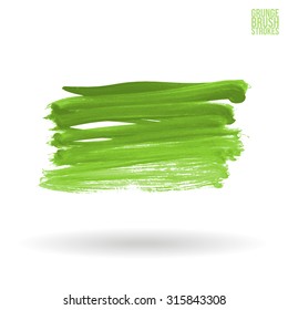 Watercolor strokes and texture. Vector design.