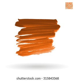 Watercolor strokes and texture. Vector design.