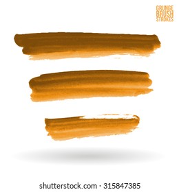 Watercolor strokes and texture. Vector design.