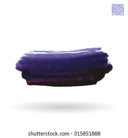 Watercolor strokes and texture. Vector design.