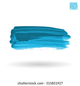 Watercolor strokes and texture. Vector design.