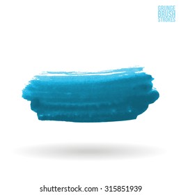 Watercolor strokes and texture. Vector design.